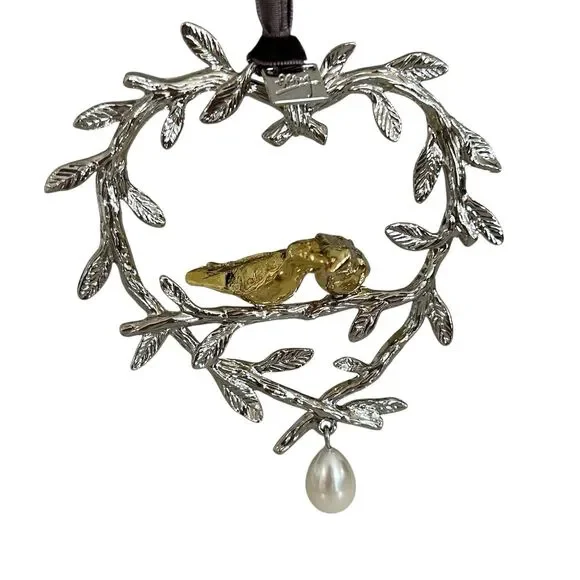 Michael Aram Lovebirds Christmas Ornament 132381 - Picture 2 of 9